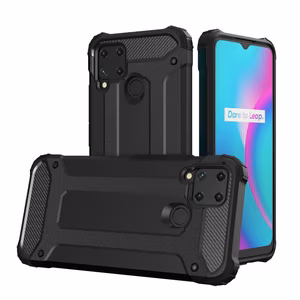 Hybrid Armor ümbris jaoks Realme 10 5G / Realme 9i 5G armored hybrid ümbris must