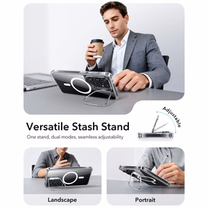 ESR Classic Hybrid Kickstand MagSafe ümbris Samsung Galaxy S26 Ultra jaoks - läbipaistev