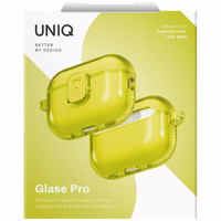 Uniq Glase Pro Ümbris jaoks AirPods Pro 3 Lock Ümbris - Läbipaistev kollane