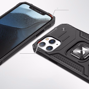 Wozinsky Ring Armor Case Kickstand Tough Rugged Cover for iPhone 13 Pro roosa