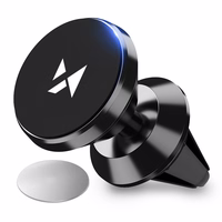 Wozinsky Magnetic Car Grille Hoidja Must (WMH-04)