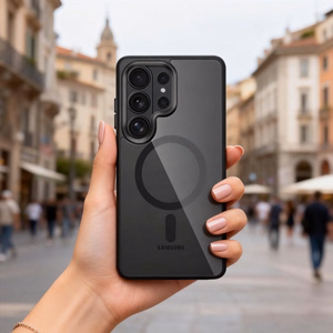 Tech-Protect Magmat MagSafe Ümbris for Samsung Galaxy S26 Ultra - läbipaistev must