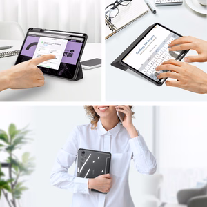 Dux Ducis Toby бронированный флип Smart Case для Oppo Pad с держателем стилуса чёрный