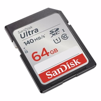 Mälukaart SANDISK ULTRA SDXC 64GB 140MB/s UHS-I klass 10 (SDSDUNB-064G-GN6IN)