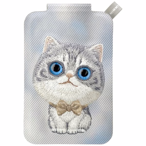Nimmy New Big-Eye Cute Pets 2.0 Cat MagSafe magnetiline telefoni kaarditasku koos toega – hall