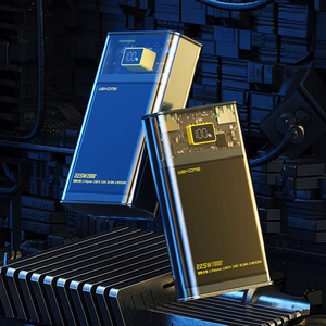 WEKOME WP-321 Vanguard Series akupank, 20000 mAh, PD 20 W + QC 22,5 W, must ja läbipaistev