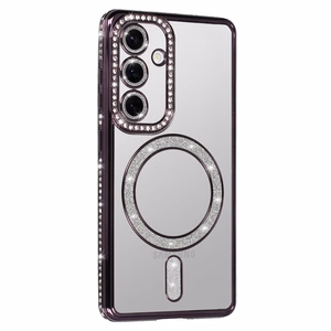Bling Magsafe Ümbris jaoks Samsung Galaxy S25 purple