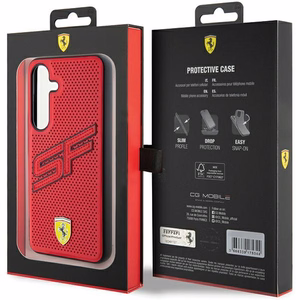 Ferrari Big SF Perforated ümbris jaoks Samsung Galaxy S24 - punane