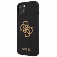 Guess Silikoonist 4G logo ümbris iPhone 13-le - must