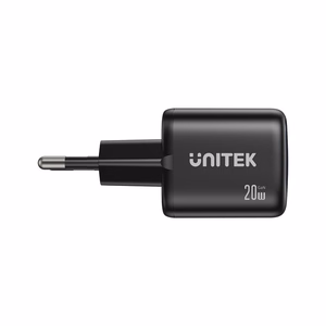 Unitek GaN võrgulaadija USB-A ja USB-C 20W must