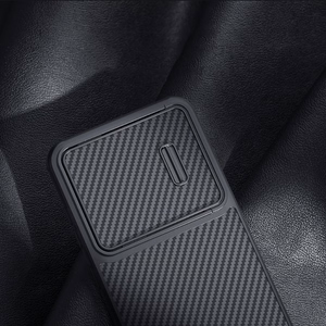 Чехол Nillkin Synthetic Fiber S для Samsung Galaxy S23+ с защитой камеры чёрный