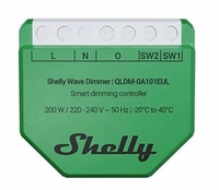 Shelly Wave Dimmer EU LR Smart Dimming Controller roheline