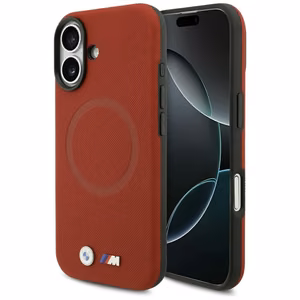 BMW M FW Metal Logo MagSafe Ümbris jaoks iPhone 17 - punane