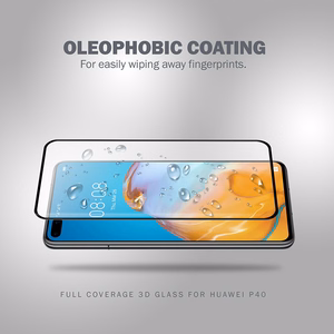 Crong 3D Armor Glass 9H karastatud ekraanikaitseklaas seadmele Huawei P40, paigaldusraamiga