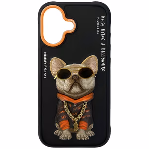 Nimmy Glasses Cool Dog iPhone 17 Ümbris - Must
