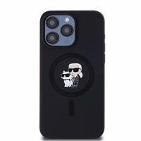 KARL LAGERFELD ümbris jaoks IPHONE 15 Pro Max compatible with MagSafe KLHMP15XSCMKCRHK (Silicone KC Body Ring) must