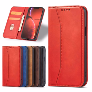 Magnet Fancy Case ümbris iPhone 14 Pro flip cover rahakoti statiiv punane