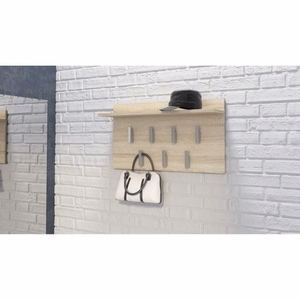 Top E Shop Hanger 2F – seinale kinnitatav riidenagi, Sonoma tamm