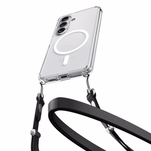 Spigen Ultra Hybrid Mag MagSafe ümbris Samsung Galaxy S26 Plus jaoks läbipaistev ja valge