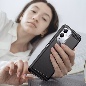 Carbon Ümbris ümbris jaoks Infinix Note 12i flexible silicone carbon cover must
