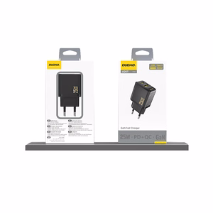 Dudao A26T GaN 25W USB-A, USB-C Laadija - must