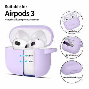 Tech-Protect Silicone Hook Ümbris jaoks Apple AirPods 3 - lilla