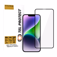Tempered glass Tel Protect 10X Privacy Titanium jaoks Iphone 14 (envelope)