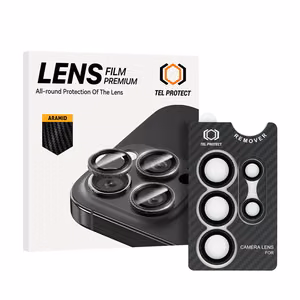 Tempered glass Tel Protect 3D Lens Aramid Series on camera jaoks Samsung Galaxy S25 Ultra (lens 5 pieces)