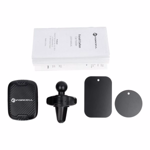 Magnetic car phone hoidja Forcell F-Grip Carbon H-CT325 air vent must