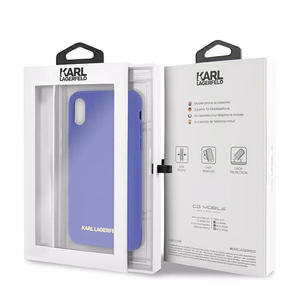 Karl Lagerfeldi silikoonist iPhone X/Xs ümbris - lilla