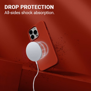 Crong Color Cover Magnetic ümbris seadmele iPhone 13 Pro Max, MagSafe'iga ühilduv, punane