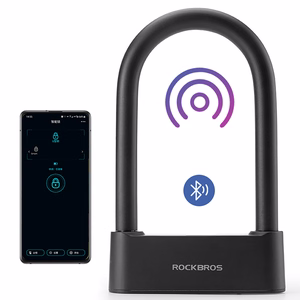 Rockbros 32210818001 SMART rattalukk sõrmejäljelugeja ja Bluetooth ühendusega - must