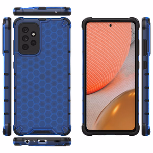 Honeycomb Case soomuskaitse TPU kaitsekattega Samsung Galaxy A72 4G sinine