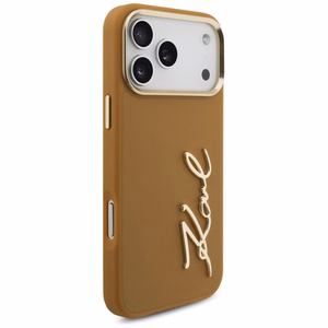 Karl Lagerfeld Karl Script Logo Ümbris jaoks iPhone 17 Pro Max - Brown