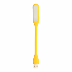 Mini LED Lamp Silikoon USB Kollane