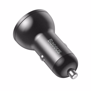 Autolaadija Baseus CCBX-0G hall 24W (2xQC3.0 / LED VOLTMEETRIGA)