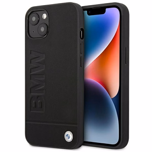 Ümbris BMW BMHCP14MSLLBK iPhone 14 Plus 6.7 "must / must Leather Stamp