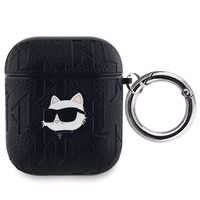 Karl Lagerfeld Monogram Choupette Head ümbris jaoks AirPods 1 / 2 - must