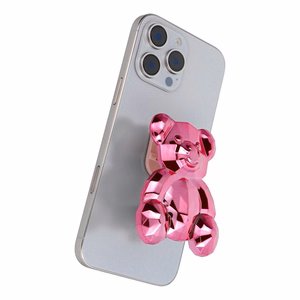 Phone stand BEAR - stick-on - roosa