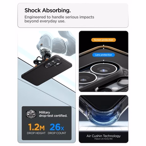 SPIGEN ümbris LIQUID AIR MAG ühildub MagSafe'iga SAMSUNG S26 Ultra jaoks matt must