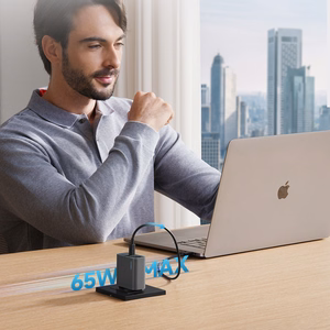 Cuktech CUKAD653EUGR 65W GaN Wall Laadija 2 x USB-C 1 x USB-A - hall