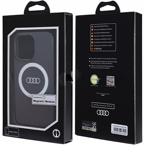 Audi IML Big Logo MagSafe ümbris jaoks iPhone 13 Pro / 13 - must