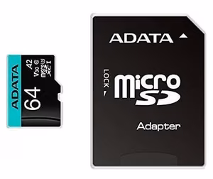 Adata Micro SDXC 64GB mälukaart adapteriga