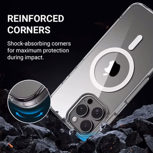 Crong Clear MAG Cover MagSafe ümbris seadmele iPhone 16 Plus, läbipaistev