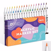 Akrüülmarkerid ARRTX, 36 värvi