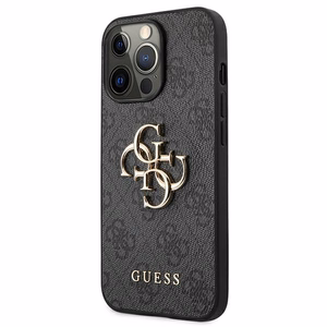 Guess GUHCP13L4GMGGR iPhone 13 Pro / 13 6.1" hall/halli värvi kõvakott 4G Big Metal Logo