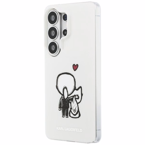 Karl Lagerfeld ümbris IML Karl ja Choupette MagSafe Samsung Galaxy S26 Ultra jaoks läbipaistev