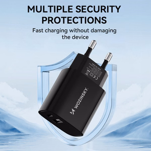 Wozinsky WGWCB USB-A USB-C 20W Wall Laadija - must