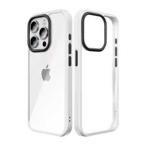 Rock Guard Series Ümbris jaoks Iphone 15 Plus läbipaistev-valge