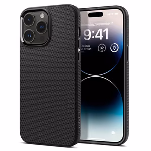 Spigen Liquid Air iPhone 14 Pro ümbris - matt must